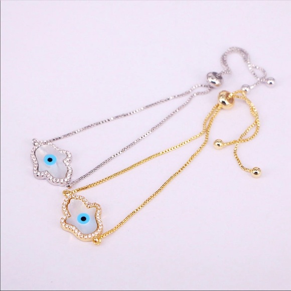 Hamsa Gold Bracelet - Picture 4 of 4